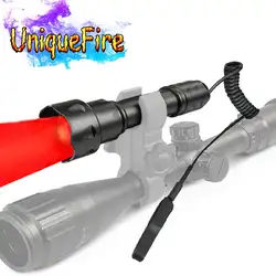 UniqueFire свет 3 режима UF-T20 XP-E ярко-красный светодиод ручной фонарь + крыса хвост с Масштабируемые Фокус для кемпинга, аварийный