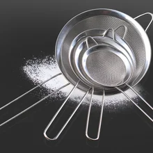 Инструменты для выпечки из нержавеющей стали сито сетка утолщение порошок выпечки инструменты для тортов кухонные аксессуары 4 размера GYH