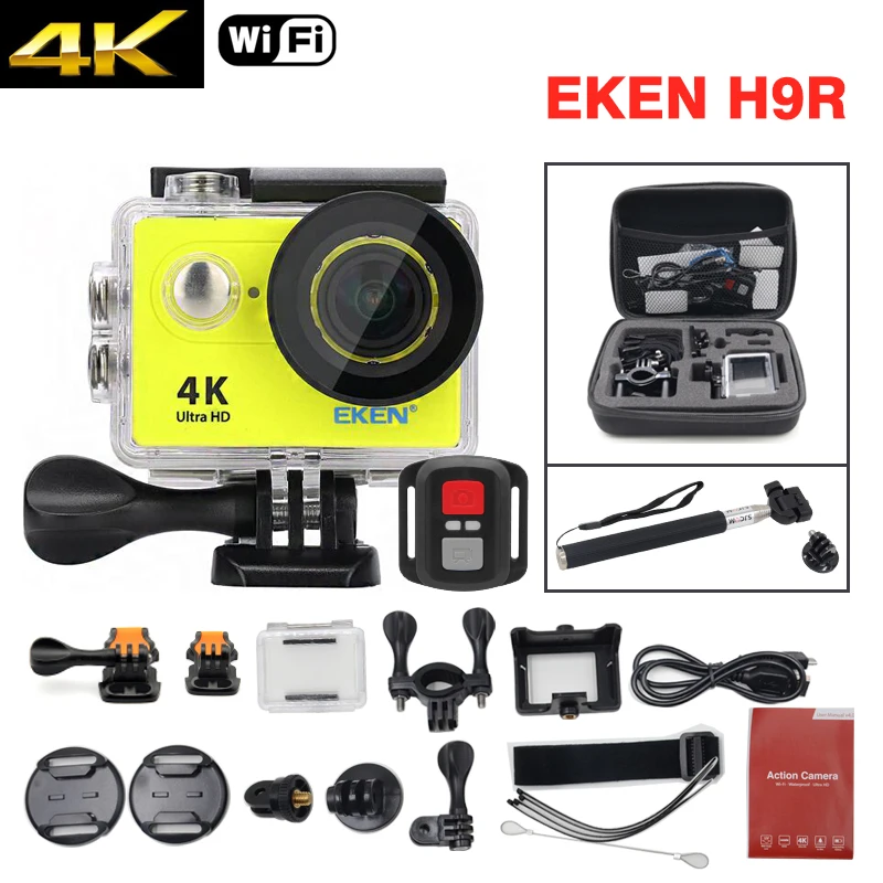 

Original EKEN H9R Action camera Ultra HD 4K / 25fps WiFi 2.0" 170D underwater waterproof Helmet Cam camera Sport cam