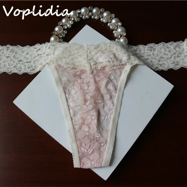 Voplidia Clearance Plus Size Underwear Women Sexy Thongs and G String Lace Panties T back