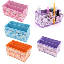 big sale New Fashion Cosmetic Storage Box Foldable Drawer Closet Home Organizer Case Plastic Container Useful Home Accessories