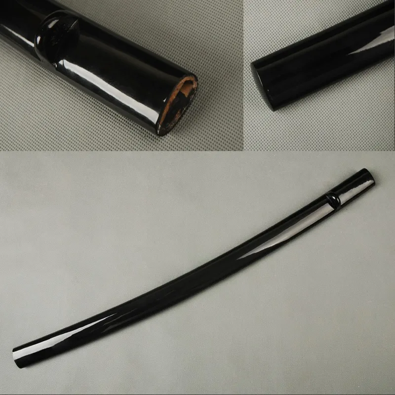 

Excellent Sword Fitting Black Glossy Lacquered Scabbard Wooden Saya Sheath Scabbard for Samurai Sword Japanese Katana SYQ4