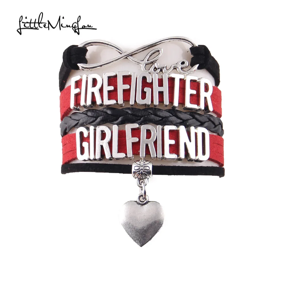 Бесконечная любовь пожарный друг кузины поддерживающий браслет браслеты мужские и браслеты для женщин ювелирные изделия