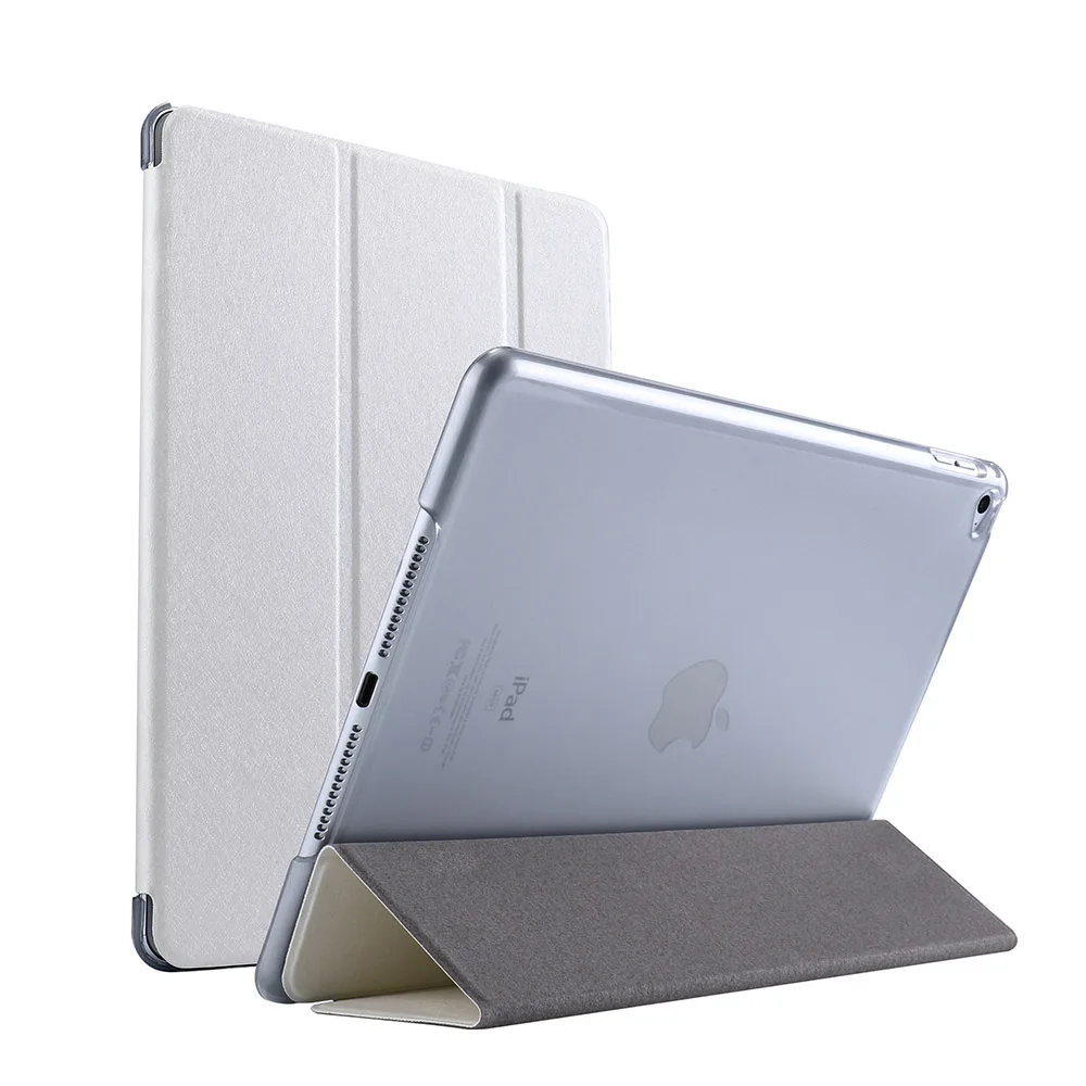 White Жесткий Чехол для iPadMini 1 2 3, чехол из искусственной кожи, подставка, умный чехол для Apple iPadMini1, Mini2, Mini3, задняя крышка, чехол - Цвет: White