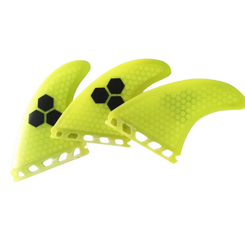 

Future G5 Fins yellow Fibreglass Quilhas Fins Surf Future Honeycomb Fins M Size surfboard
