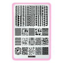 New Lace Design Rectangle Nail Stamping Plate Stamp Image Plate Beauty Nail Art Template Tools
