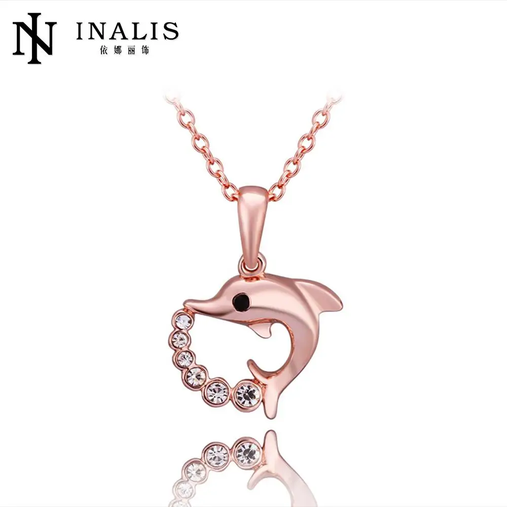 N745 Wholesale!Nickle Free Antiallergic18K Real Gold PlatedNecklace&amp pendantsNew Fashion JewelryFor Women Shipping | Украшения и