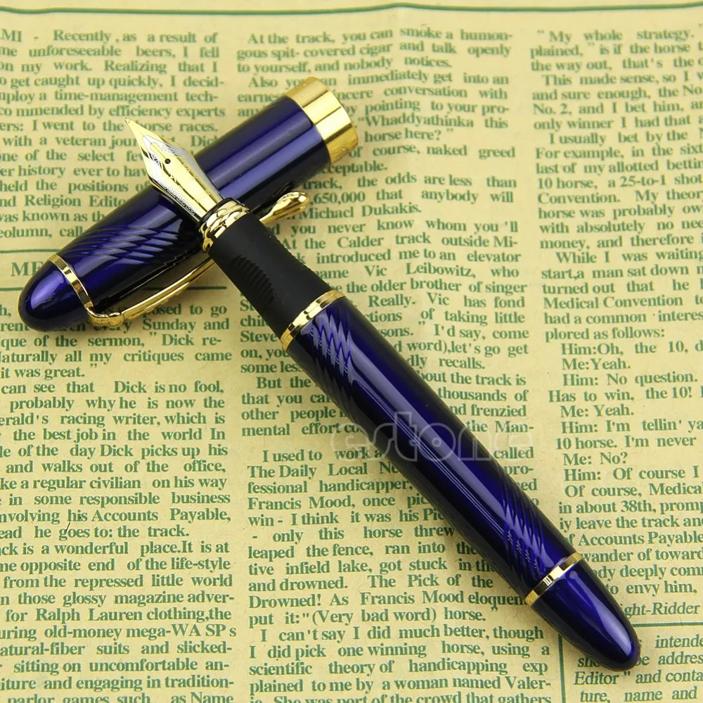 

Luxury Jinhao X450 Deep Blue Fine Twist Carven B Nib Fountain Pen-PC Friend