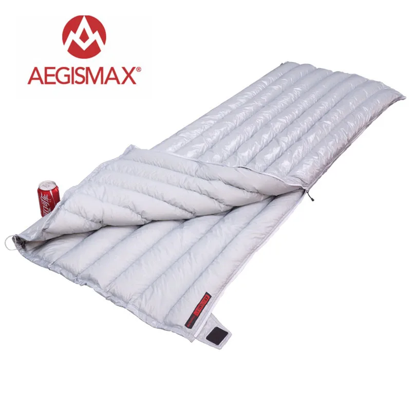 Discount  AEGISMAX Ultralight Lengthened Envelope type E Long Outdoor Camping Hiking 95% Goose Down Three-Sea