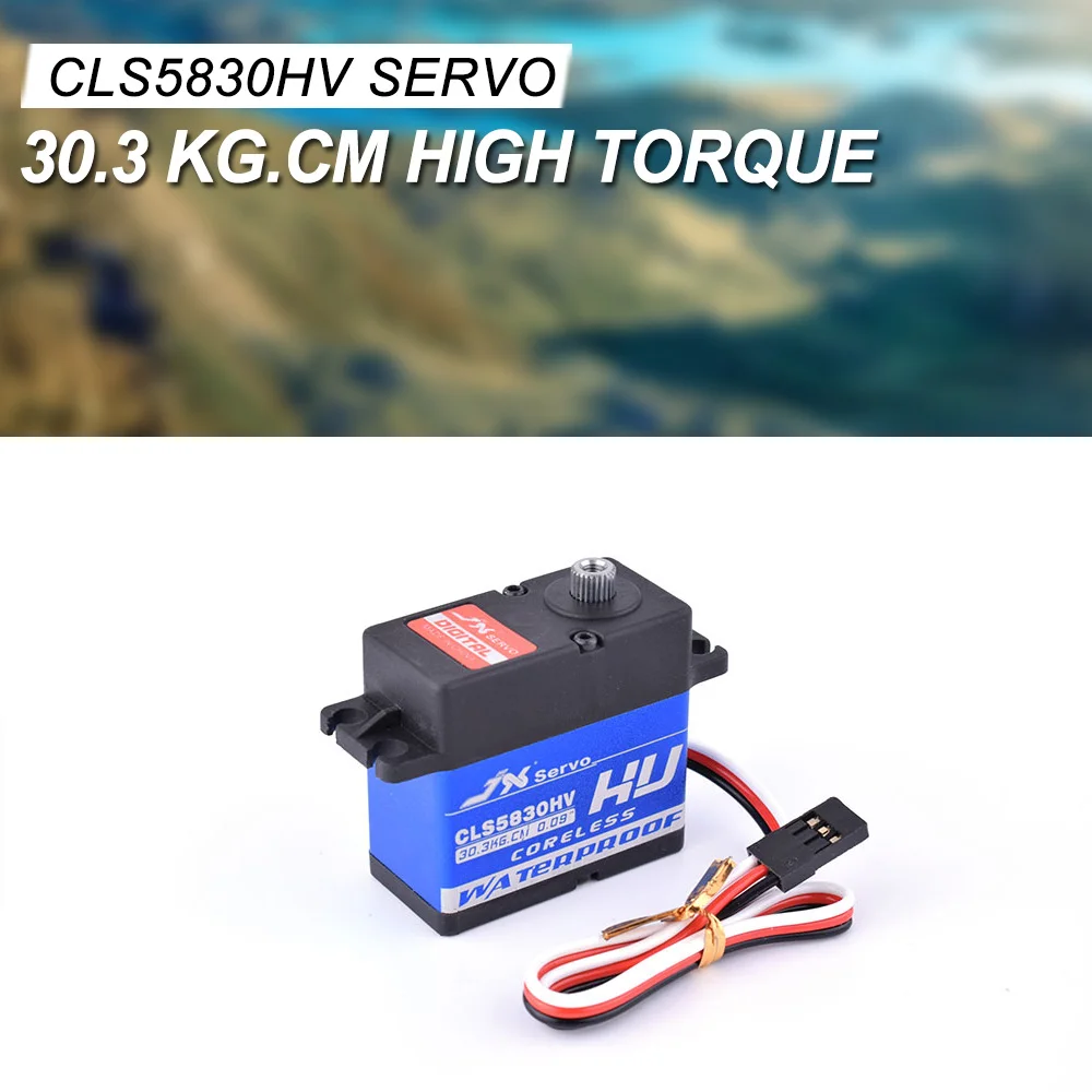 JX CLS5830HV 30 кг Полный металлический Водонепроницаемый HV Coreless Servo Для 1/10 TXR4 Rc4wd RedCat HPI Baja 5B SS RC Гусеничный автомобиль