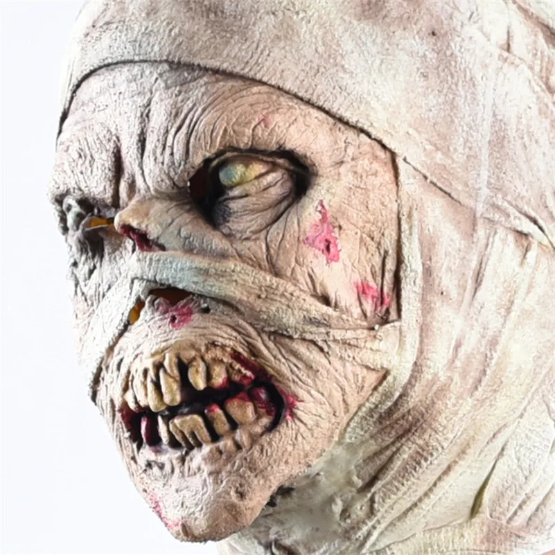 Украшения-ужастики для хеллоуина zombiecorpse маска мумии Косплэй взрослый латексный Полнолицевой шлем на Хэллоуин-вечеринку, страшный реквизит тошноты игрушка