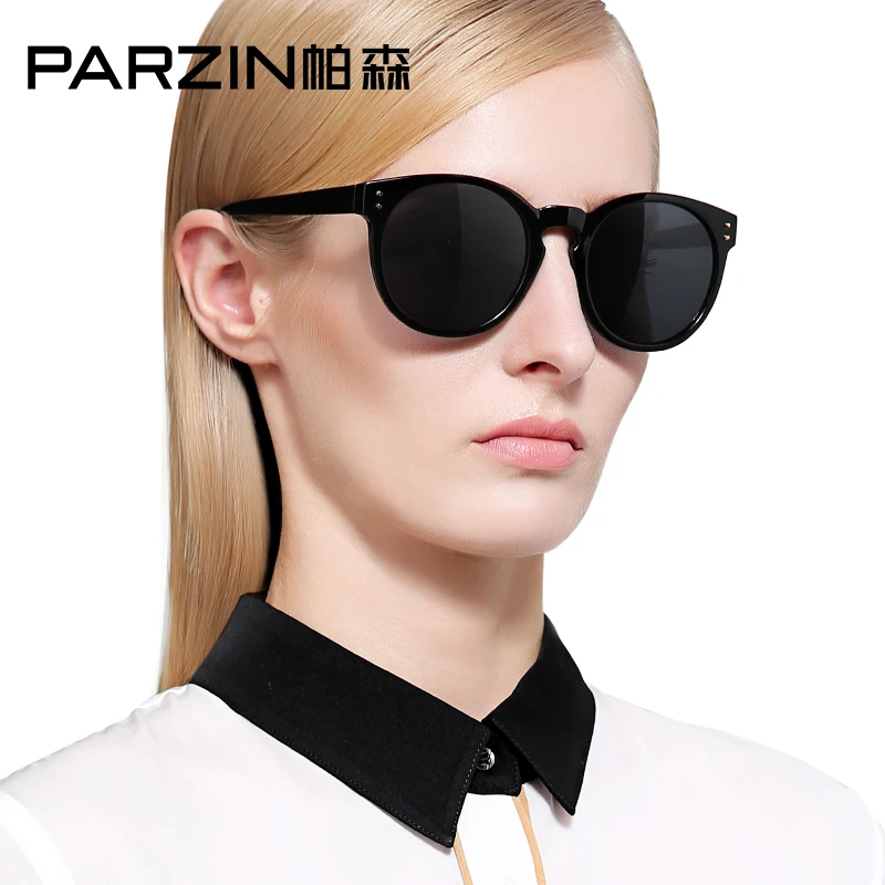 9859 PARZIN Brand New Ретро Круглая Рамка Солнцезащитные очки женщин Мода Красочные Очки
