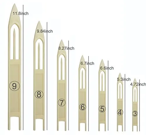 7 шт./компл. оборудование для рыболовной лески ремонт чайники сетка иглы белый пластиковый рыболовный аксессуар размер 3-9