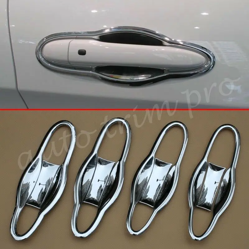 

ABS Chrome Door Handle Bowl Cup Cover Protector Tirm Fit For Jeep Cherokee KL 2014 2015 2016 2017 2018 2019 Accessories