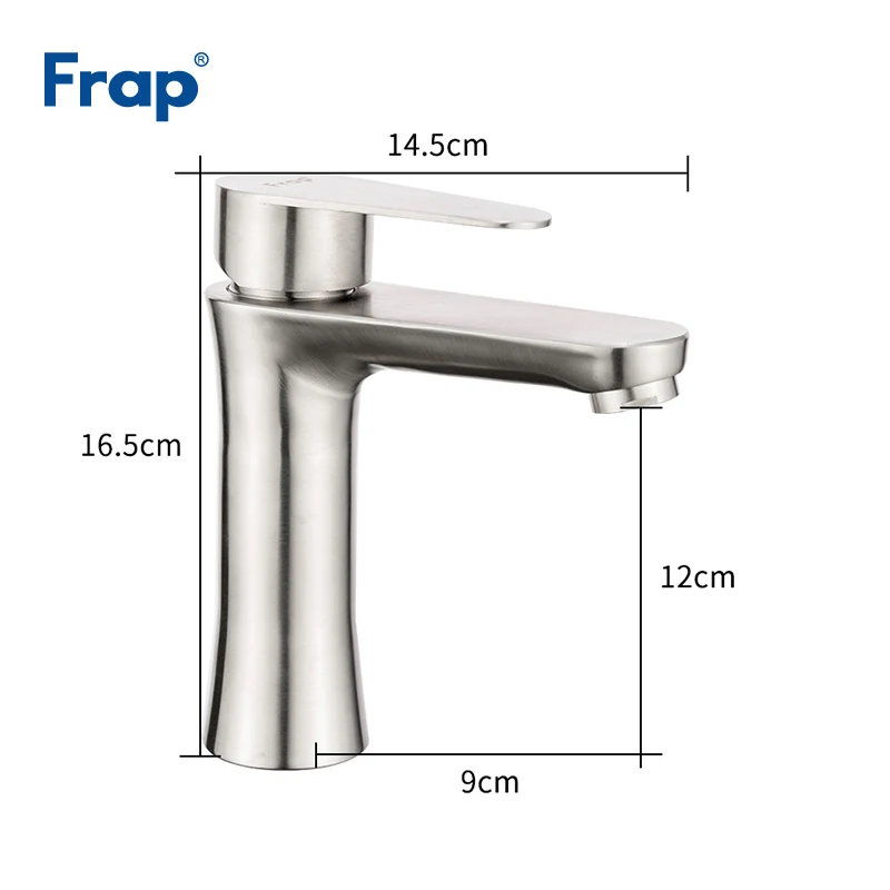 Günstig Frap Neue Gebürstet Bad Becken Wasserhahn Waschbecken Mischbatterie Heißer und Kalten Wasser Mischer Kran Bathrom Wasserhahn Torneira para banheiro f1048