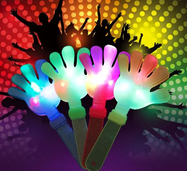 20pcs/lot Flash led Luminescent hands clap party use hot sale led light hand applaud 2016 party supplies