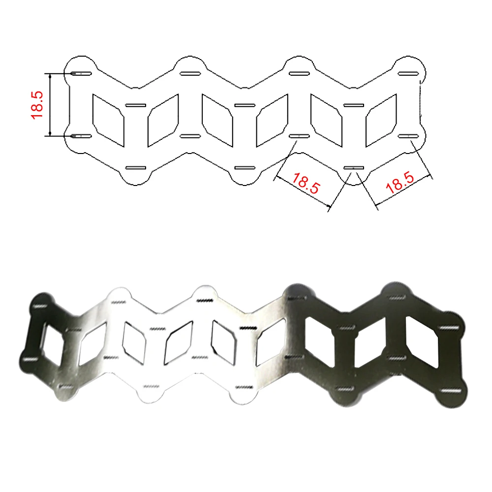 5M High Purity Oblique Pure Nickel Belt 99.96%  Used For 18650-2P Lithium Battery Pack Connection Welding Wavy Nickel Strip Belt 2