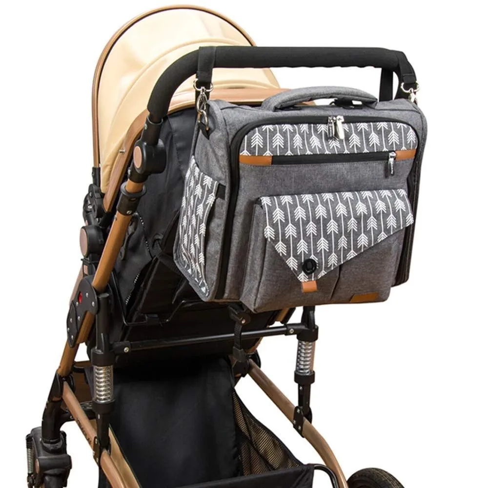 Lekebaby Convertible Diaper Bag Backpack for Mom Can Be Used as Tote