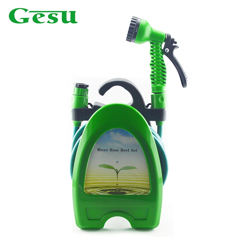 Por Pipe Gun Lots From China Gesu Garden Water Hose Pipe Spray Gun 10m Micro Reel Car Washing Tool