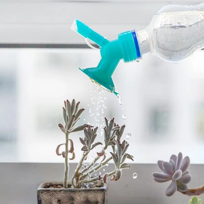 Новая пластиковая насадка с двойной головкой для полива цветов|nozzles for plastic