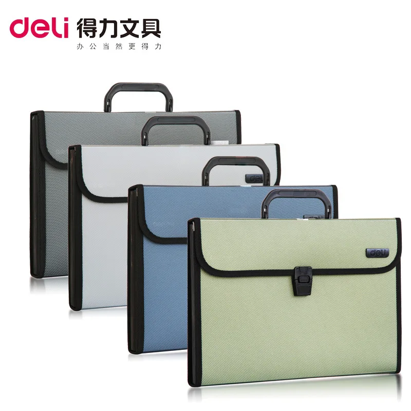 

New Creative plastic transparent multi-function portable file package A4 multi-layer folder insert organ bag