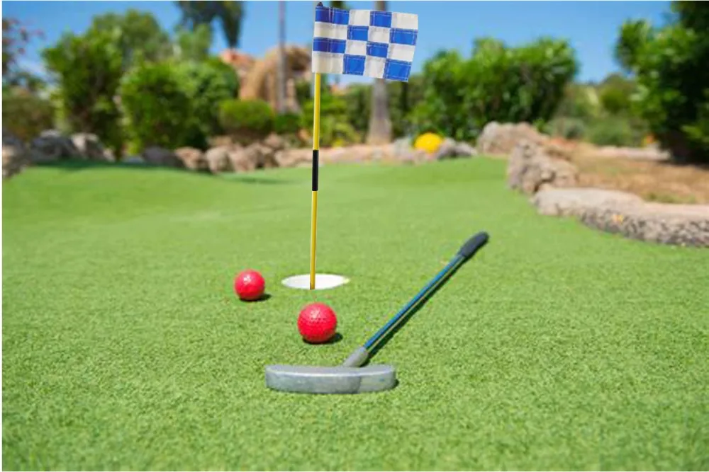 CRESTGOLF Гольф Отверстие полюс Кубок флаг палка для применения на приусадебном участке 2018 Съемная Портативный подкладка для гольфа зеленый