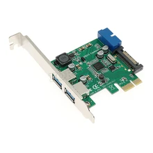 Сверхскорости 2-Порты и разъёмы USB 3,0 19-pin USB3.0 PCI-E PCI Express pcie материнская плата 20P 20-контактный разъем NEC Чипсет GN03