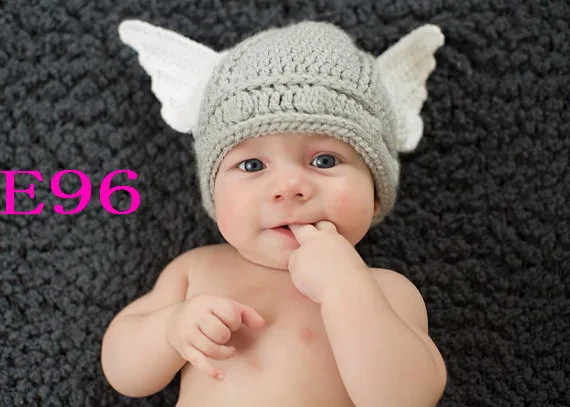 Free Shipping Handmade Crochet Baby Hat Hand Made Cute Baby Thor