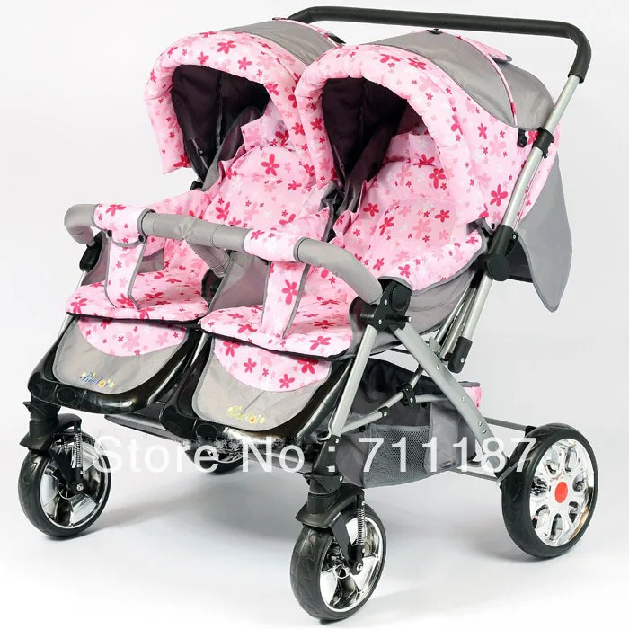 Beautiful Pink Pushchairs Double Baby 