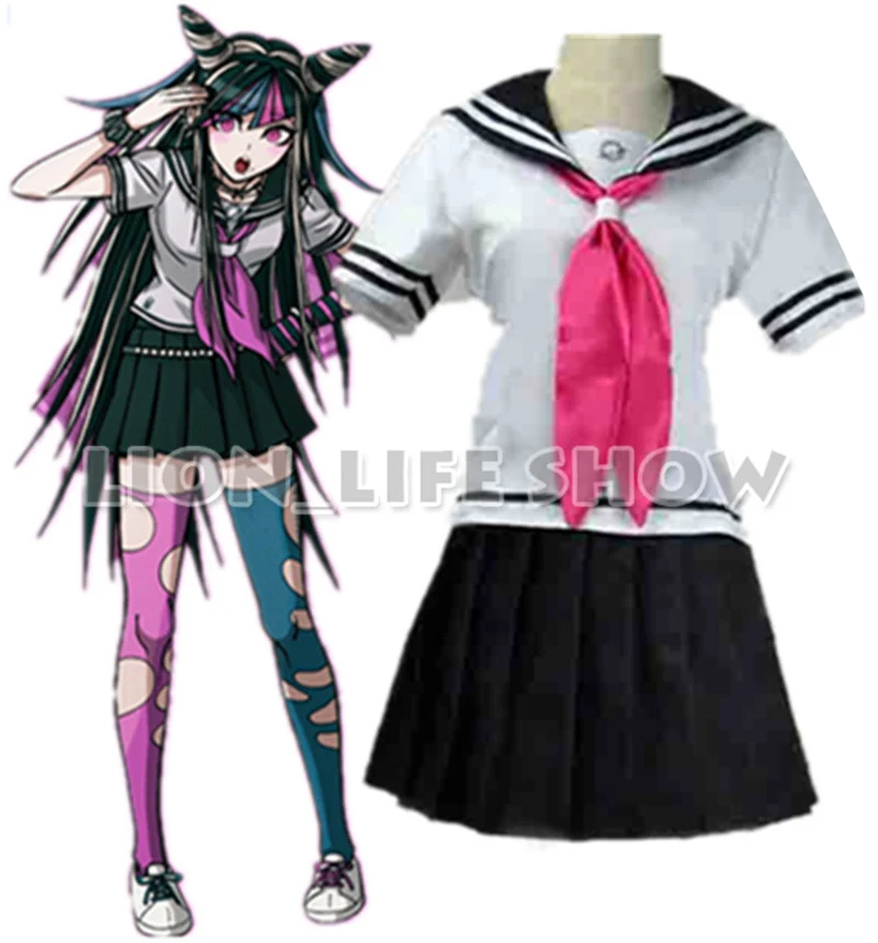 Danganronpa Ibuki Mioda Cosplay Costume School Uniform Outfit Suit Full Set