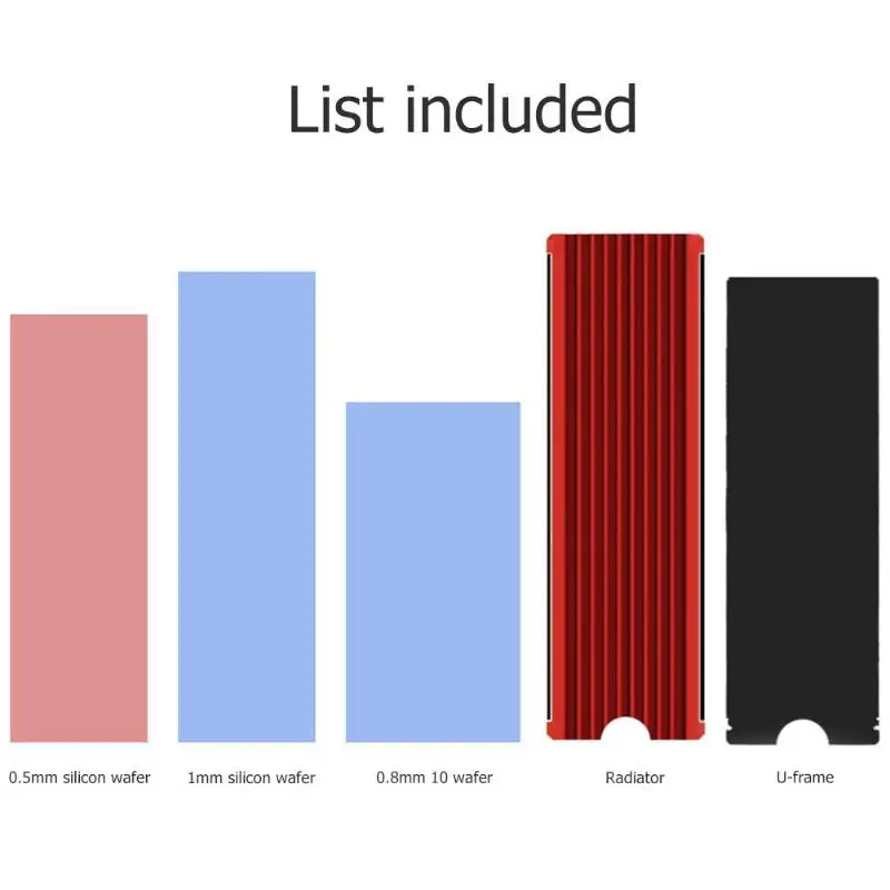 M.2 радиатор SSD теплопроводность лист NVMe твердотельный диск охлаждающая подставка Производство Профессионального сплава алюминия сильный