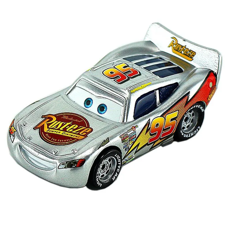 

Hot Disney Plating Cars color silver gold Lightning McQueen Metal Diecast toy car 1:55 High quality rare boy toy car
