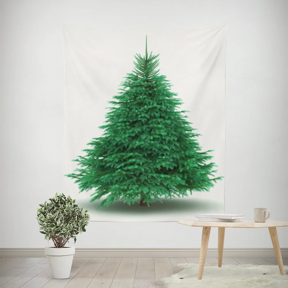 Рождественский гобелен с изображением деревьев настенные подвесные рождественские украшения гобелен