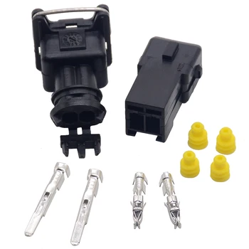 

10 set EV1 Fuel Injector Plug nozzle Cars Waterproof 2 Pin way Electrical Wire Connector Plug automobile Connectors for car
