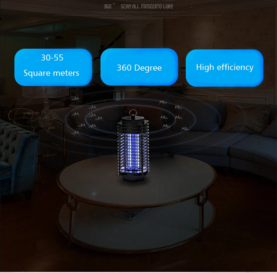 Абая 110/220 V Электрический Mosquito Убийца лампы Ловушка фотокаталитический комаров убийца Крытый Fly насекомых ночник ошибка отпугиватель zapper