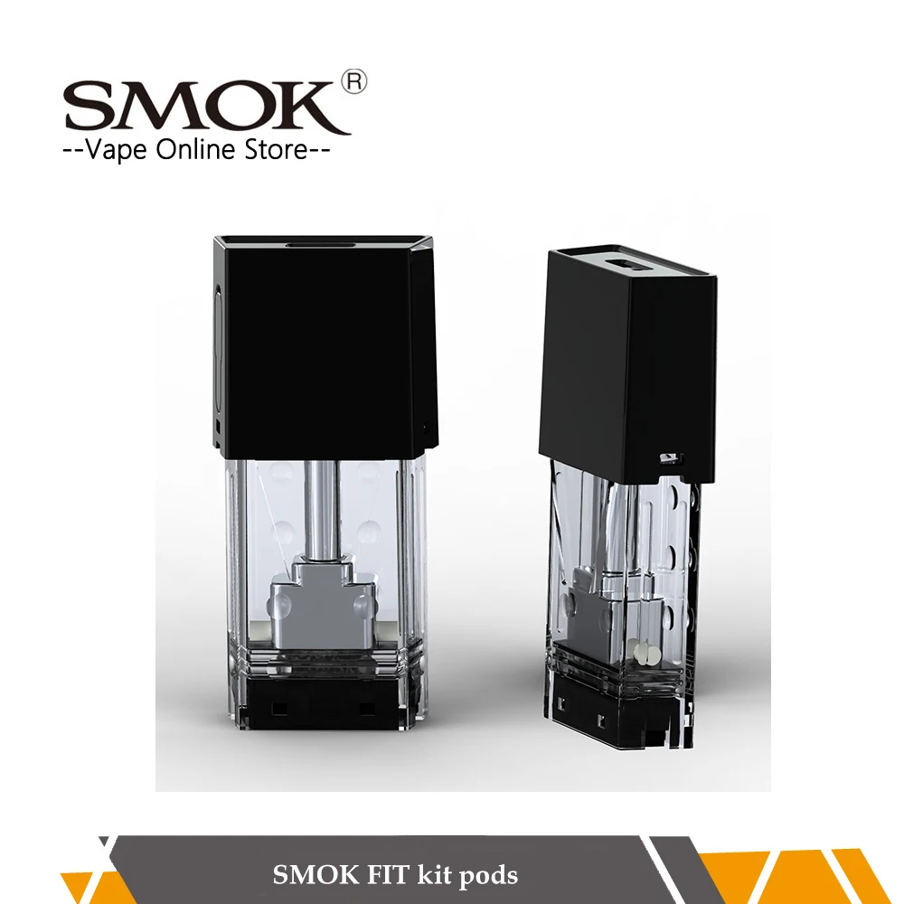 3pcc/lot Original Smok Fit Replacement Pod 2ml Capacity Vape Atomizer Suitable for Smok Fit Battery fit kit