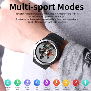 

Multi-sport modes Smart watch Heart rate sim GPS wifi 4g Smartwatch 1.3 inch 1GB+16GB business men watch sports pk kospet hope