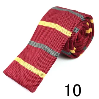 Полосатые вязаные галстуки, вязаные галстуки для мужчин и женщин, костюмы, вязанные Галстуки для отдыха, деловые повседневные обтягивающие мужские галстуки - Цвет: 10