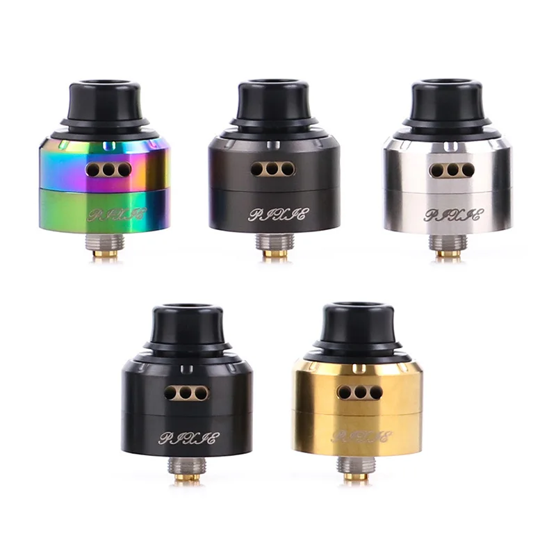 

Newest Vapefly Pixie RDA single coil bottom feed vape tank avoid heating and leakproof RDA atomizer VS drop RDA