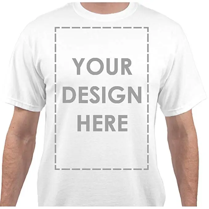 

Design Add Your Own Text Name Personalized Message Logos or Images Custom Print Men's Cotton Breathable Regular Fit T Shirt
