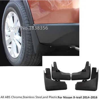 

For Nissan X-trail xtrail T32/Rogue 2014 2015 2016 car cover fender soft mudguard protection flap splash mud guard frame 4pcs