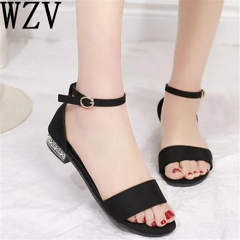 

2018 Sandals Women Flats Summer Women Shoes Summer Sandals For Women Sandals Pearl Decoration lady Shoes C286
