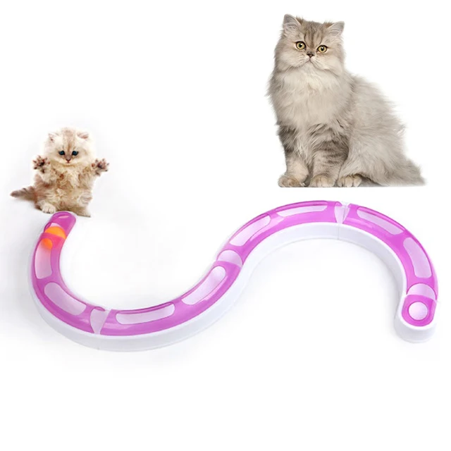 New adjustable Pet Cat Toy Track Ball free Combination Interactive Cat Track Ball