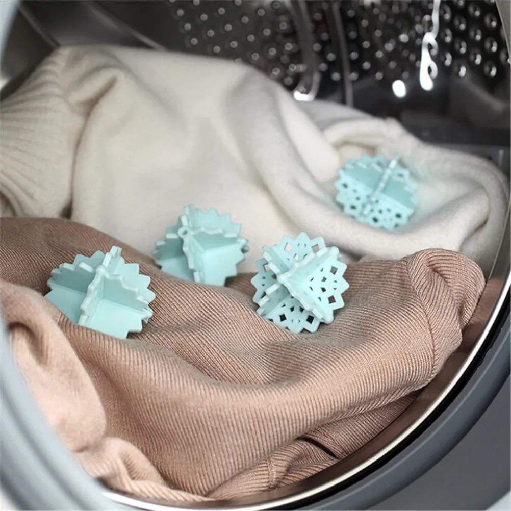 4pc/lot Clean Laundry Ball Retaining Filter washing machine helper Snow