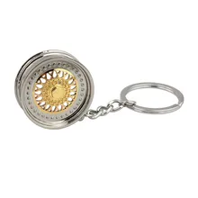 Автомобиль-Стайлинг популярный креативный автомобиль авто металлический мини колеса обод шины брелок