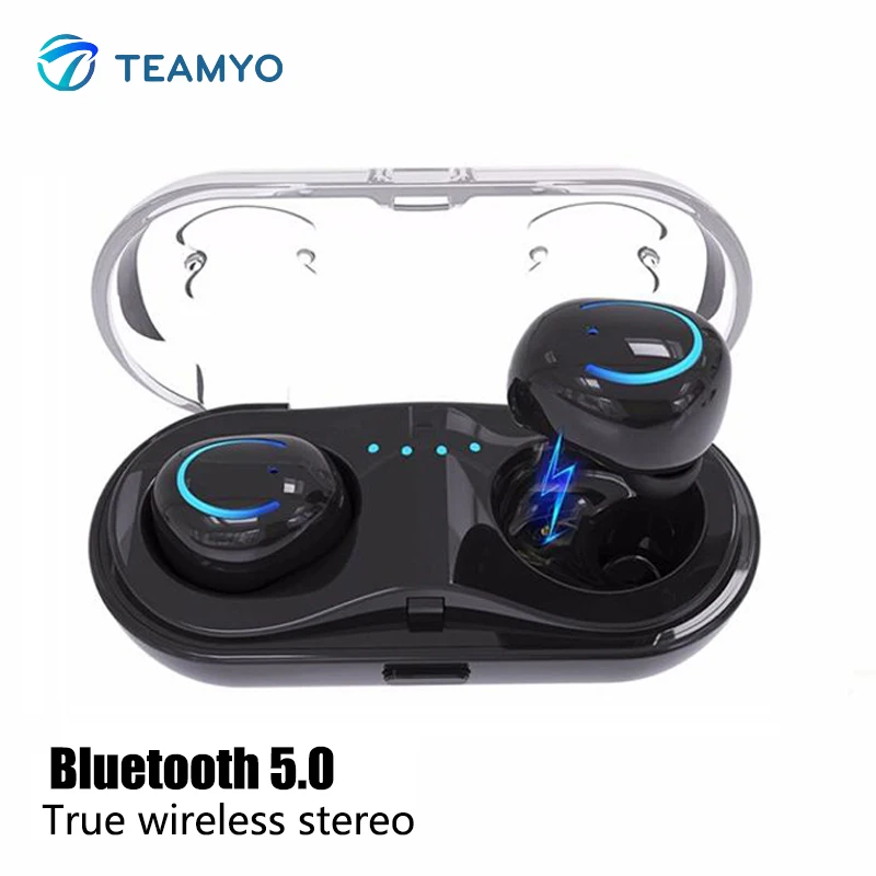 

TEAMYO TWS Bluetooth 5.0 Earphones Mini True Wireless headphones running Sport Earbuds Headsets Handsfree Calls For Mobile Phone