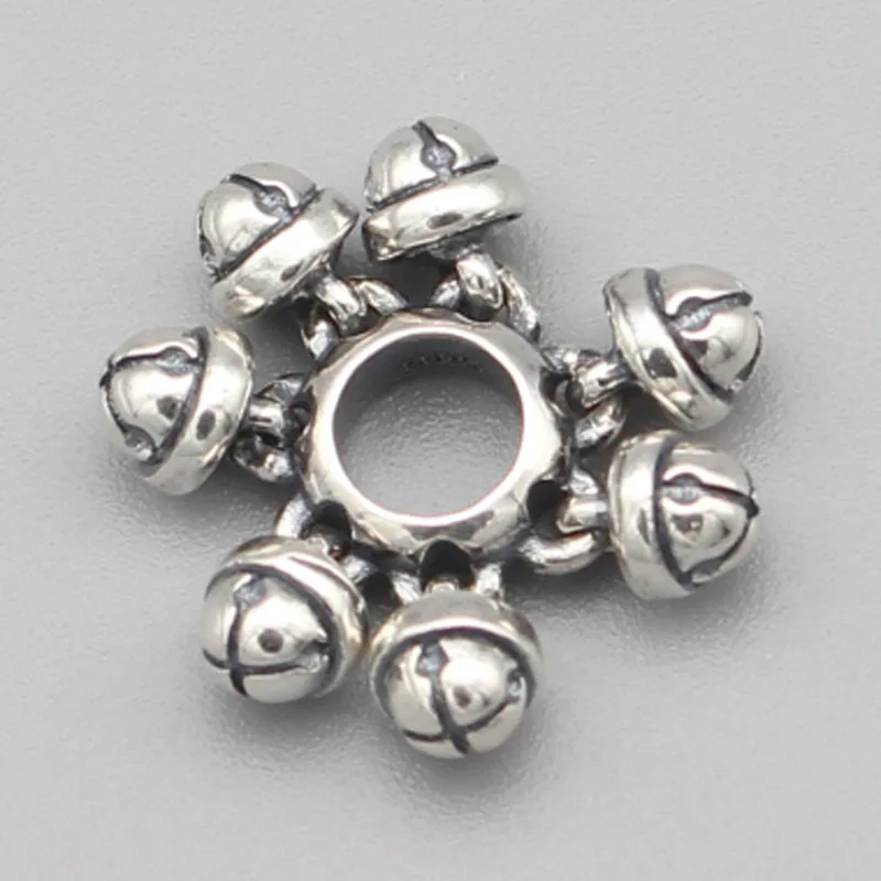 

Diy Jewelry S925 Sterling Silver Lucky Bells 1:1 Beads For Jewelry Making Charms Fits Original Troll Bracelet& Necklace Gift