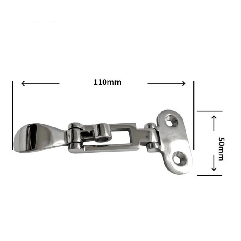 Нержавеющая сталь для лодки морской Люк шкафчик анти-погремушка Крепление с защелкой зажим маленький язык регулируемая застежка багажная
