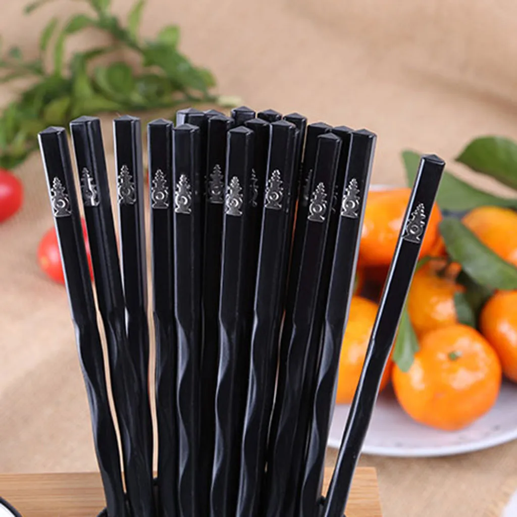 Палочки для еды 1 пара японские палочки для еды сплав Нескользящие суши Chop палочки набор китайский подарок 409
