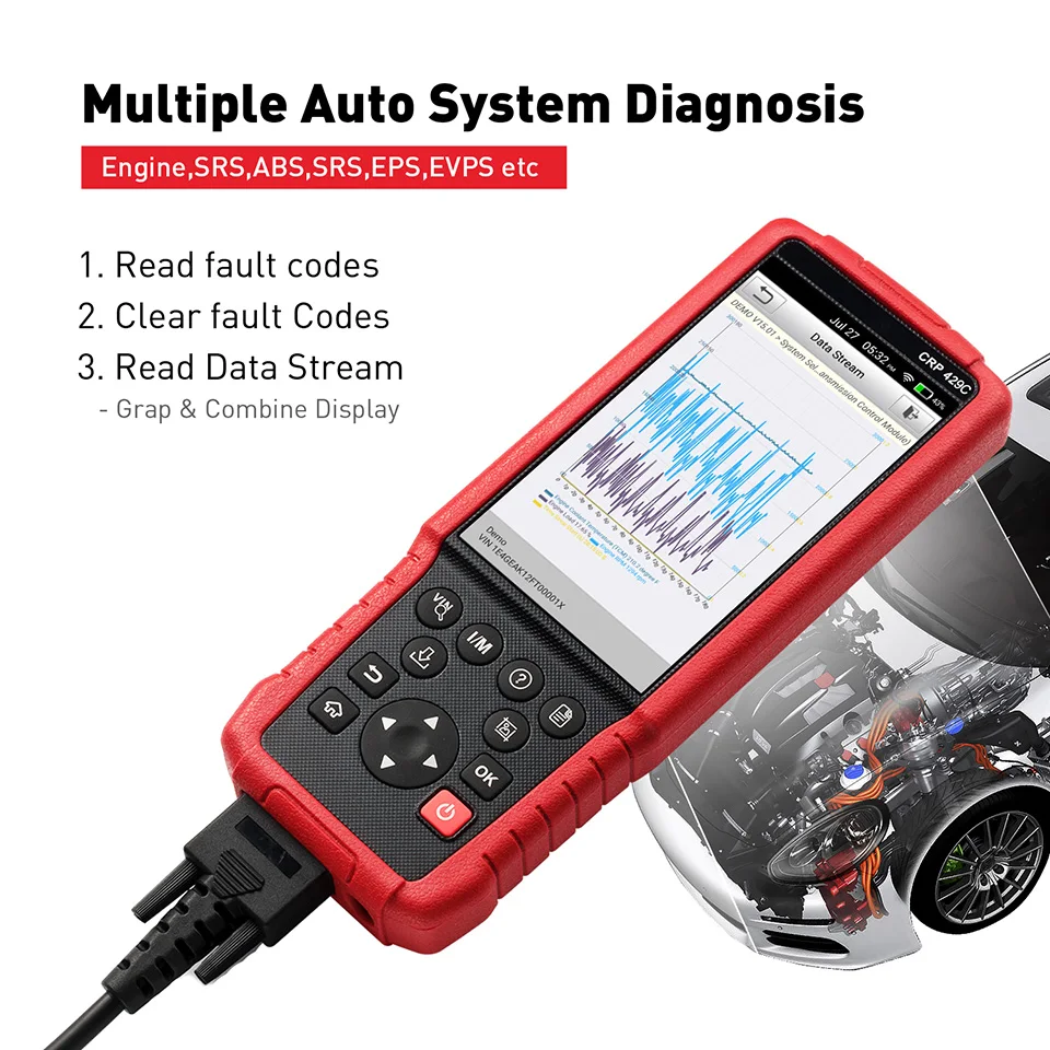 

LAUNCH X431 CRP429C Auto Diagnostic tool CRP 429C OBD2 obdii code reader Scanner PK Launch CRP129 code readers